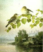 broderna von wrights lovsangare oil painting picture wholesale